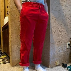 Bright red Vineyard Vine Corduroys